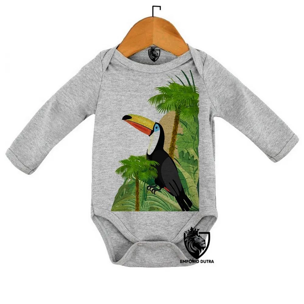 Body Bebê Infantil tucano passaro Imagem