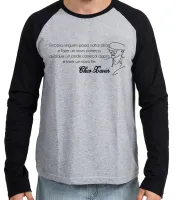 Camiseta manga longa Infantil ou Adulto Chico Xavier espirita Alan kardec - Foto 2