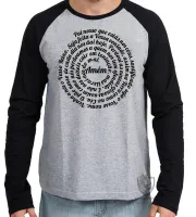 Camiseta manga longa Infantil ou Adulto Pai Nosso oração JESUS CRISTO DEUS - Foto 2