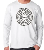 Camiseta manga longa Infantil ou Adulto Pai Nosso oração JESUS CRISTO DEUS - Foto 3