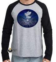 Camiseta manga longa Infantil ou Adulto Pomba da paz espirita Jesus amor Kardec - Foto 2