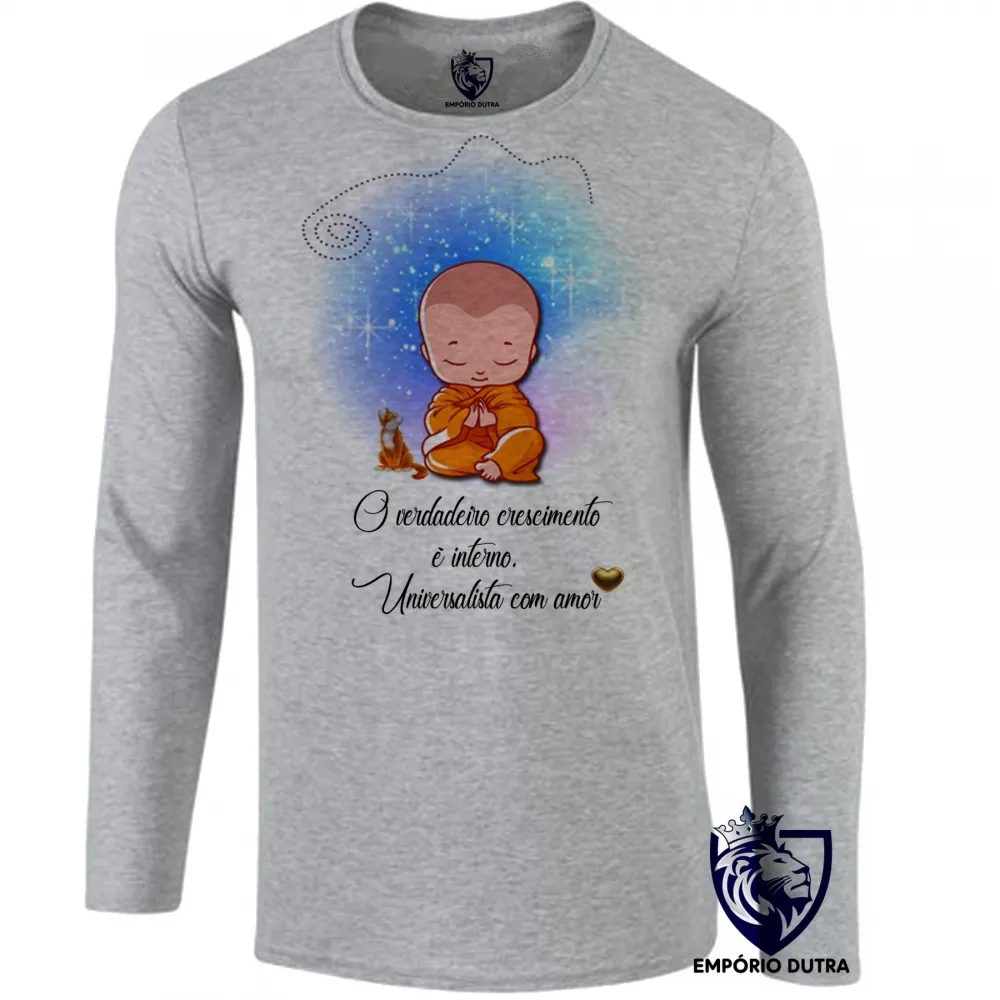 Camiseta manga longa Infantil ou Adulto Universalista com amor
