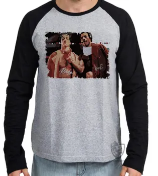 Camiseta manga longa Infantil ou Adulto Apollo creed Rocky balboa boxe - Foto 2