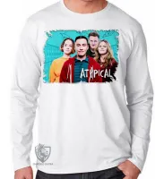 Camiseta manga longa Infantil ou Adulto Atypical seriado serie personagens - Foto 3