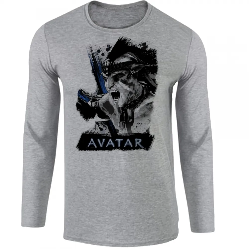 Camiseta manga longa Infantil ou Adulto Avatar Jake Sully filme cinema
