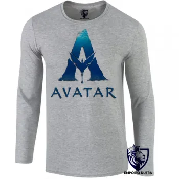 Camiseta manga longa Infantil ou Adulto Avatar logo