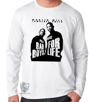 Camiseta manga longa Infantil ou Adulto Bad Boys for life - Foto 2