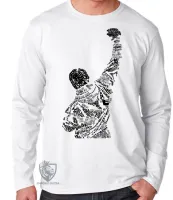 Camiseta manga longa Infantil ou Adulto Rocy Balboa sylvester stallone - Foto 3