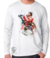 Camiseta manga longa Infantil ou Adulto Rocy Balboa sylvester stallone - Foto 3