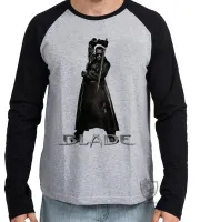 Camiseta manga longa Infantil ou Adulto Blade Wesley Snipes - Foto 2
