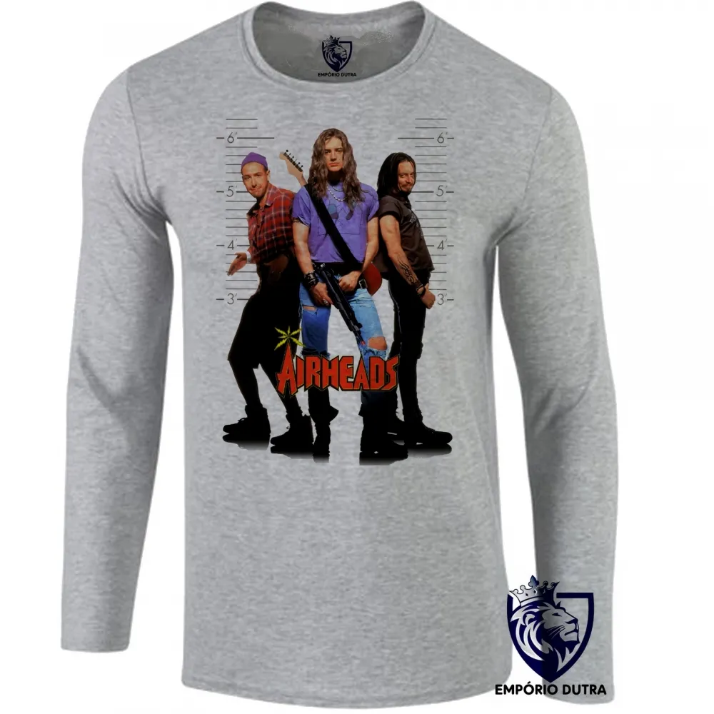 Camiseta manga longa Infantil ou Adulto cabeças de vento filme antigo Imagem