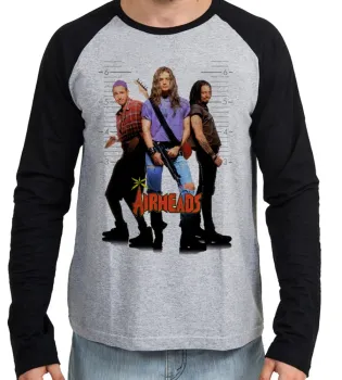 Camiseta manga longa Infantil ou Adulto cabeças de vento filme antigo - Foto 2