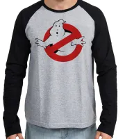 Camiseta manga longa Infantil ou Adulto Caça Fantasmas ghost busters - Foto 2