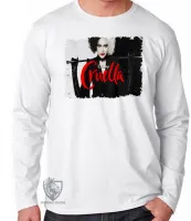 Camiseta manga longa Infantil ou Adulto Cruella De Vil 101 dalmatas - Foto 2