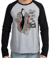 Camiseta manga longa Infantil ou Adulto Cruella Devil Looking 101 dalmatas good - Foto 2