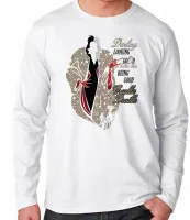 Camiseta manga longa Infantil ou Adulto Cruella Devil Looking 101 dalmatas good - Foto 3