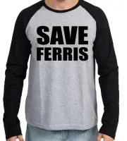 Camiseta manga longa Infantil ou Adulto curtindo a vida adoidado save ferris - Foto 3