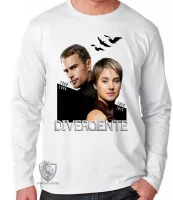 Camiseta manga longa Infantil ou Adulto divergente insurgente convergente - Foto 3
