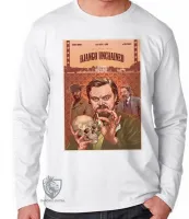 Camiseta manga longa Infantil ou Adulto Django livre Leonardo Dicaprio - Foto 2