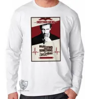 Camiseta manga longa Infantil ou Adulto Dr House Everything sucks - Foto 3
