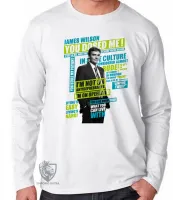 Camiseta manga longa Infantil ou Adulto Dr. House James Wilson - Foto 3
