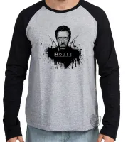 Camiseta manga longa Infantil ou Adulto Dr. House pintado - Foto 2