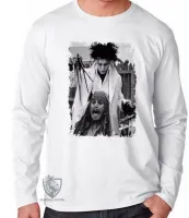 Camiseta manga longa Infantil ou Adulto Edward mãos de tesoura jack sparrow - Foto 3