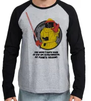 Camiseta manga longa Infantil ou Adulto de volta futuro darth vulcano - Foto 2