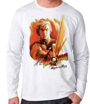 Camiseta manga longa Infantil ou Adulto Flash Gordon morte ao ming - Foto 2