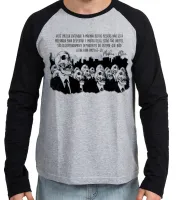 Camiseta manga longa Infantil ou Adulto Frase Morpheu Matrix sistema - Foto 2