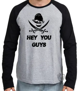 Camiseta manga longa Infantil ou Adulto Goonies hey you guys caveira sloth - Foto 2