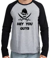 Camiseta manga longa Infantil ou Adulto Goonies hey you guys caveira sloth - Foto 2