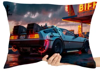 Capa de Almofada ou Travesseiro DeLorean real Biff