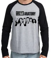Camiseta manga longa Infantil ou Adulto Greys Anatomy seriado medico - Foto 2