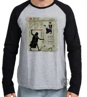 Camiseta manga longa Infantil ou Adulto hieróglifos Star Wars - Foto 2