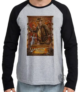 Camiseta manga longa Infantil ou Adulto Indiana Jones arca Aliança - Foto 2