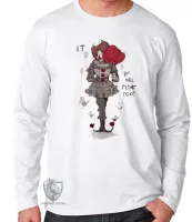 Camiseta manga longa Infantil ou Adulto It a coisa palhaço coringa - Foto 3