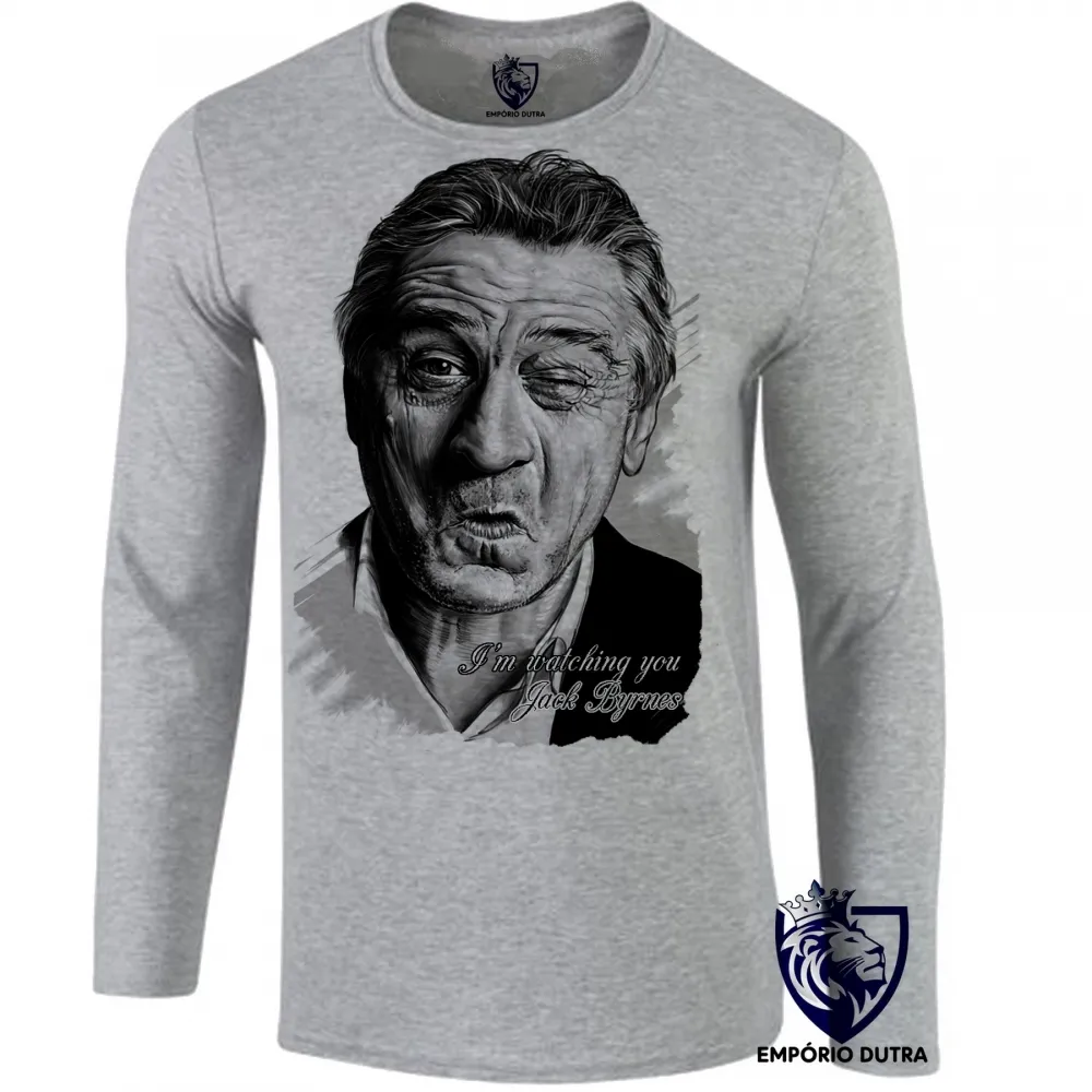 Camiseta manga longa Infantil ou Adulto Jack Byrnes Robert de Niro