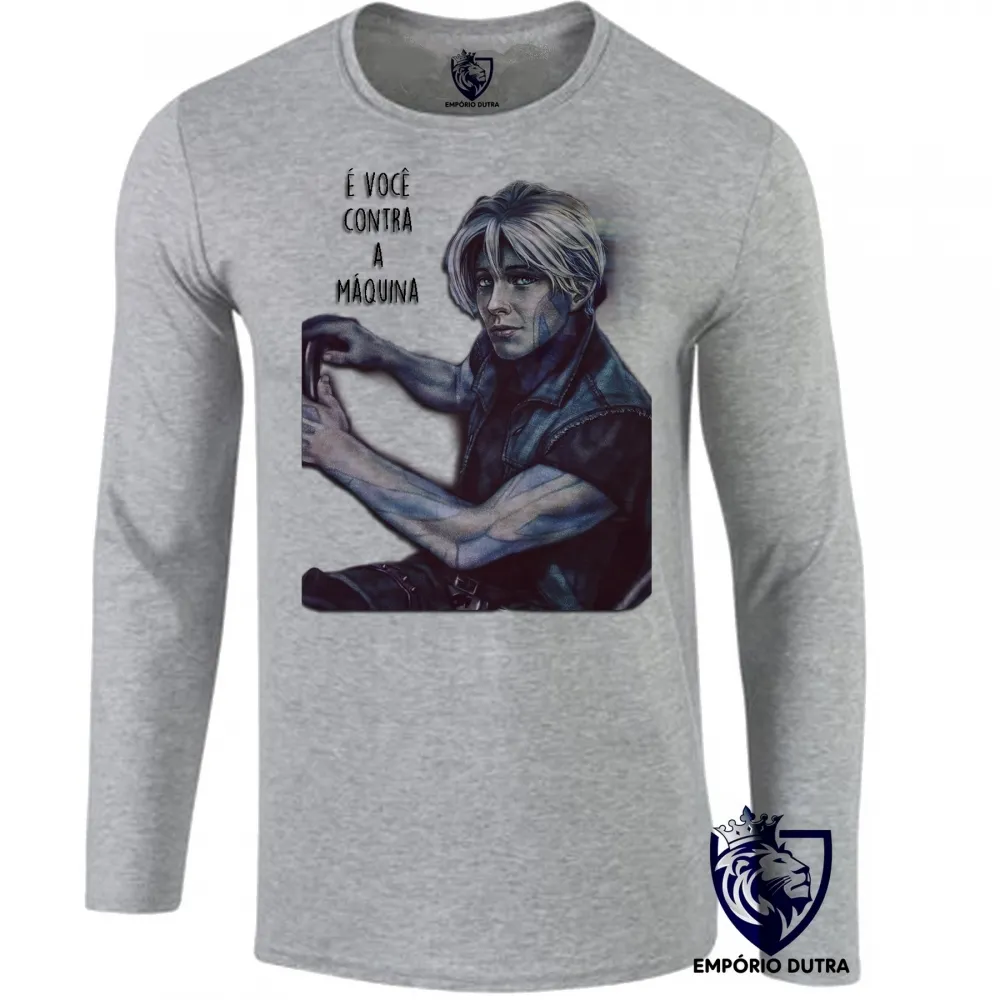 Camiseta manga longa Infantil ou Adulto Jogador n 1 você máquina