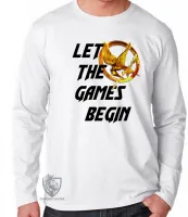 Camiseta manga longa Infantil ou Adulto jogos vorazes tordo - Foto 3