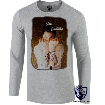 Camiseta manga longa Infantil ou Adulto John Constantine demônios