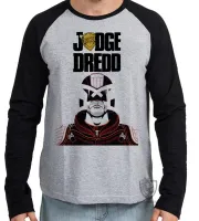Camiseta manga longa Infantil ou Adulto judge dredd juiz Sylvester Stallone - Foto 2