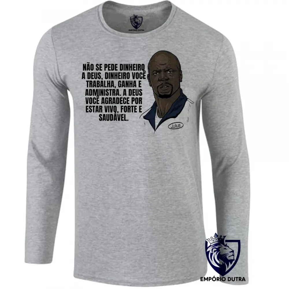 Camiseta manga longa Infantil ou Adulto Julius todo mundo odeia o Cris