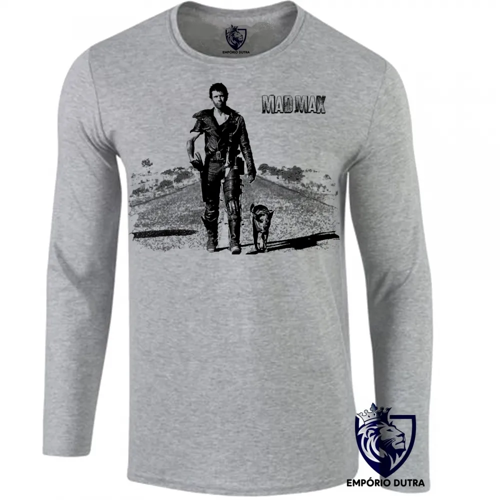Camiseta manga longa Infantil ou Adulto Mad Max mel gibson filme Imagem