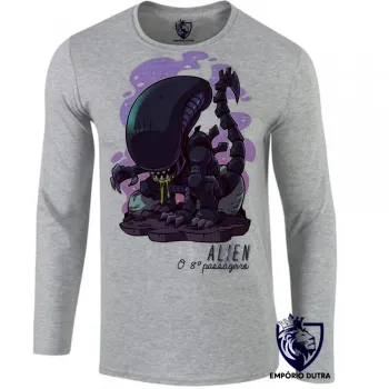 Camiseta manga longa Infantil ou Adulto Alien et extraterrestre