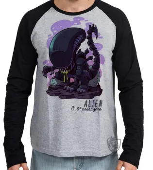 Camiseta manga longa Infantil ou Adulto Alien et extraterrestre - Foto 2