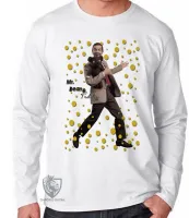 Camiseta manga longa Infantil ou Adulto Mister Bean and Teddy - Foto 3