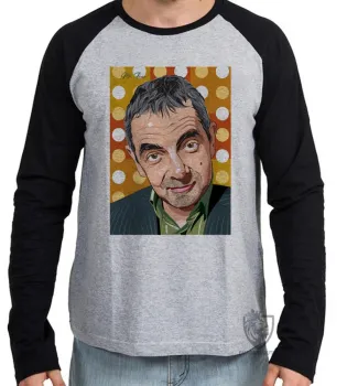 Camiseta manga longa Infantil ou Adulto Mister Bean bolinhas - Foto 2
