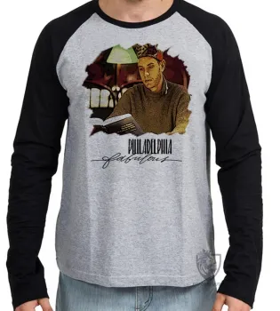 Camiseta manga longa Infantil ou Adulto Philadélphia filme tom hanks cinema - Foto 2