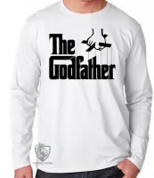 Camiseta manga longa Infantil ou Adulto poderoso chefão the godfather mafia italiana - Foto 3